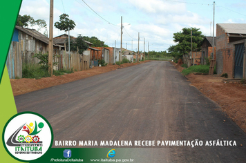 Foto - BAIRRO MARIA MADALENA É CONTEMPLADO COM PAVIMENTAÇÃO