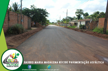 Foto - BAIRRO MARIA MADALENA É CONTEMPLADO COM PAVIMENTAÇÃO