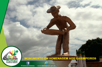 Foto - ITAITUBA HOMENAGEIA GARIMPEIROS COM MONUMENTO