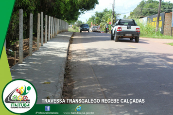 Foto - TRAVESSA TRANSGALEGO RECEBE CALÇADAS