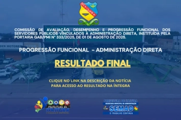 PROGRESSÃO FUNCIONAL - PREFEITURA DE ITAITUBA/ADMINISTRAÇÃO DIRETA.