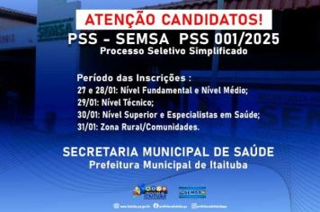 PSS  - SEMSA ITAITUBA - 001/2025