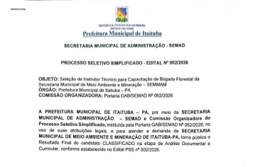 PROCESSO SELETIVO SIMPLIFICADO - EDITAL Nº 002/2026