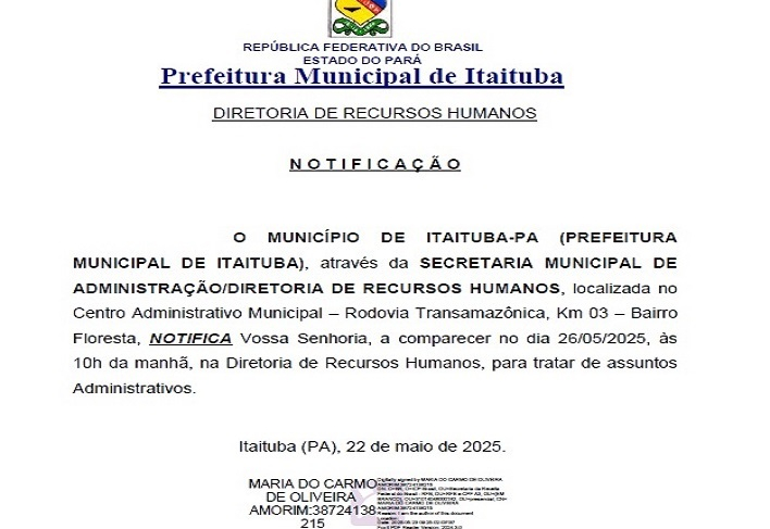N O T I F I C A Ç Ã O - TIELRI AGUIAR FERREIRA_FISCAL DE TRIBUTOS