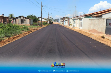 PROGRAMA DE ASFALTAMENTO TEM CONTINUIDADE NO BAIRRO NOVO PARAÍSO